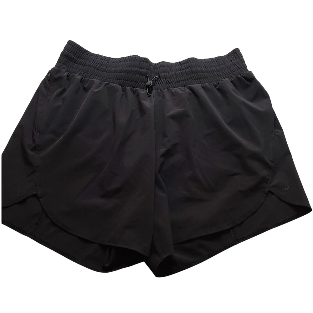 All in Motion Womens Black Running Shorts Size L Drawstring Waist Activewear